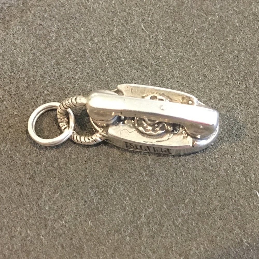 Sterling Telephone Charm